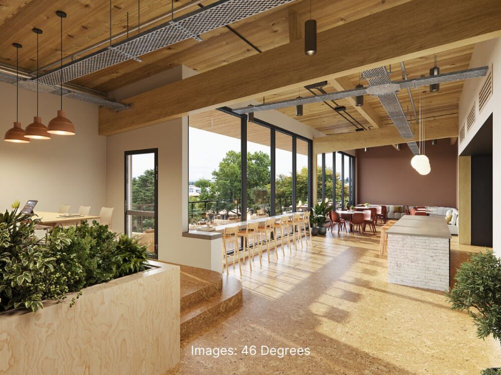 Internal Render Staffroom at Heretaunga House